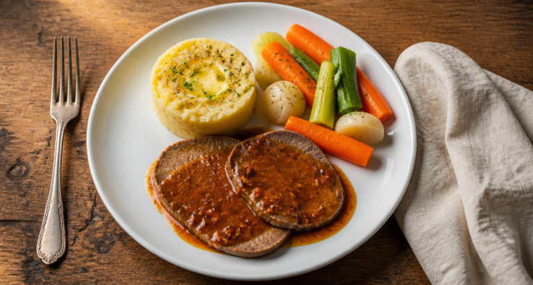 Accompagnement pour langue de bœuf : 4 duos savoureux entre tradition et légumes oubliés Accompagnement pour langue de boeuf avec légumes racines et purée