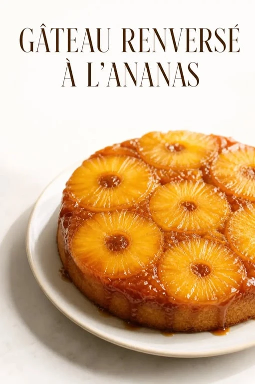 Gâteau renversé à l'ananas frais, recette facile et gourmande