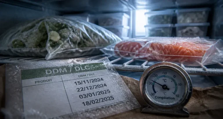 Produit surgelé périmé : risques réels, différences entre dates et conseils pour ne rien jeter Peut-on consommer un produit congele perime : congélateur, givre et dates DDM/DLC