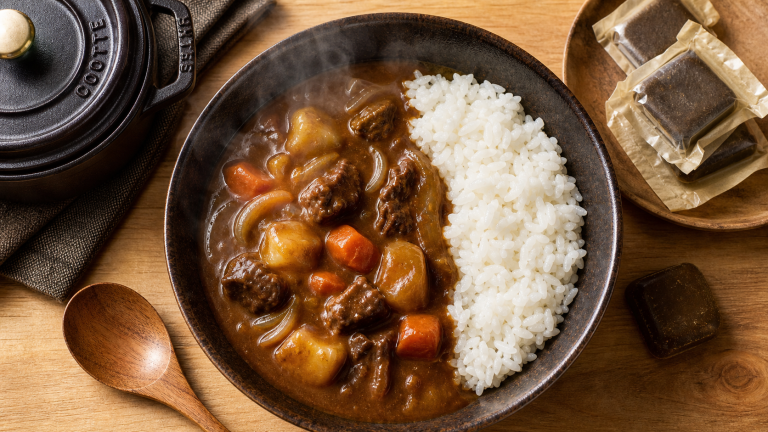 Recette curry japonais maison : sauce onctueuse au roux, bœuf et légumes