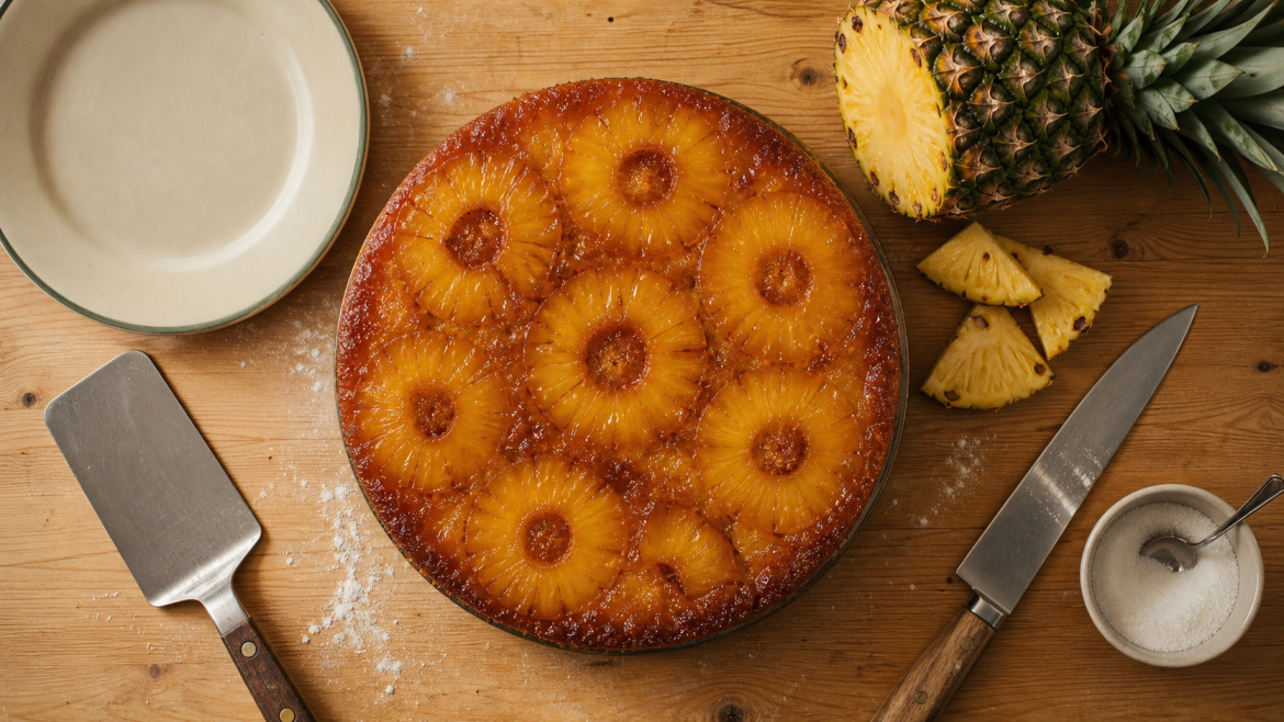 Gâteau ananas frais facile Marmiton, démoulage parfait