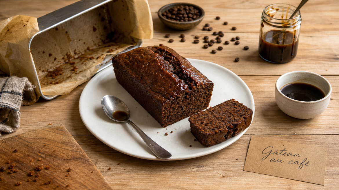 Recette gâteau au café facile : cake moelleux au café