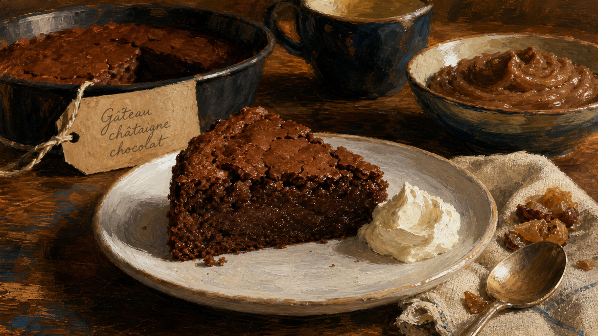 Recette gâteau châtaigne chocolat facile : fondant à la châtaigne et chocolat