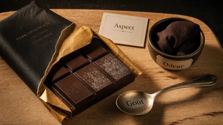 Chocolat périmé : la DDM rassure, l’odeur rance tranche Chocolat périmé : aspect, odeur et goût