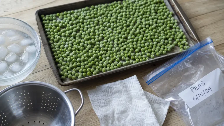 Congeler des petits pois frais : la méthode avec blanchiment ou sans blanchiment Congeler petit pois frais : petits pois verts avant/après blanchiment