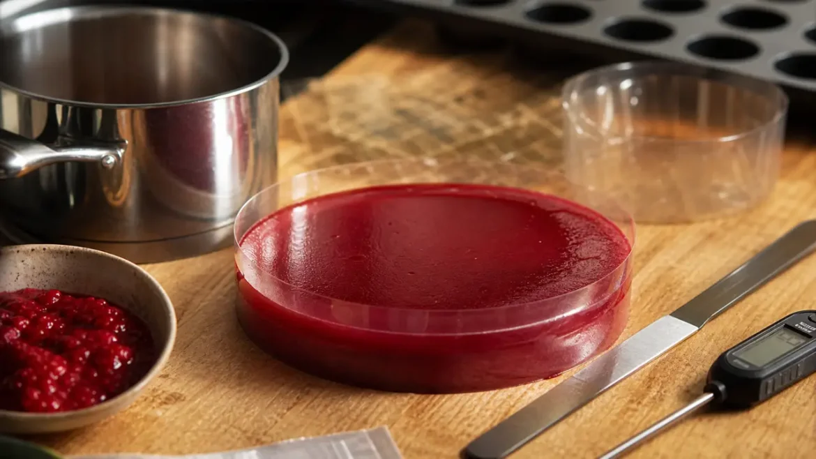 Crémeux framboise brillant, insert net