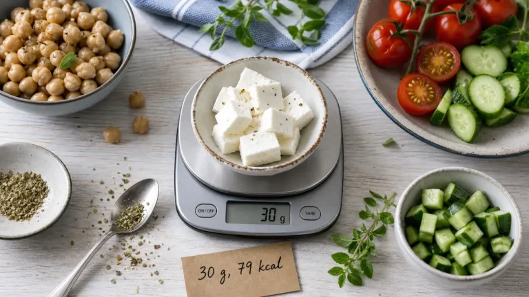 Feta cheese kcal : 30 g, 100 g et sodium à surveiller Feta cheese kcal 30 g : sodium à surveiller