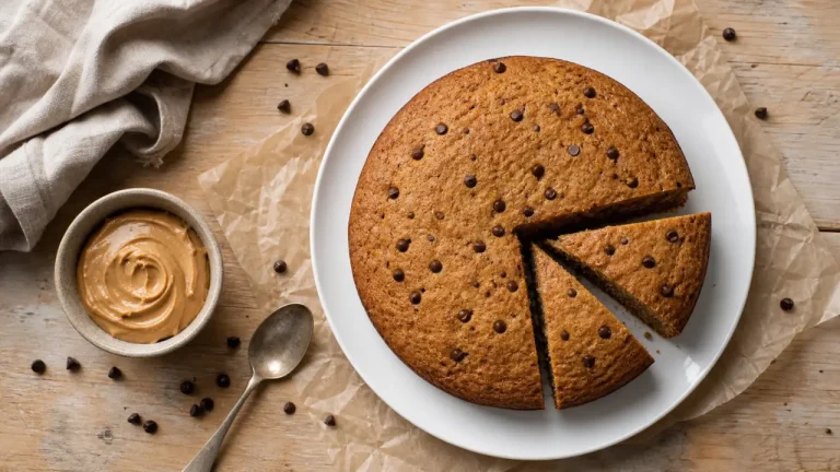 Gâteau au beurre de cacahuète : 180°C, 30 minutes et une mie fondante Gateau beurre de cacahuète moelleux, mie fondante, cuisson 180°C}}