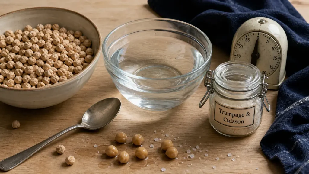 Préparation pois chiche : trempage et cuisson des pois chiches secs