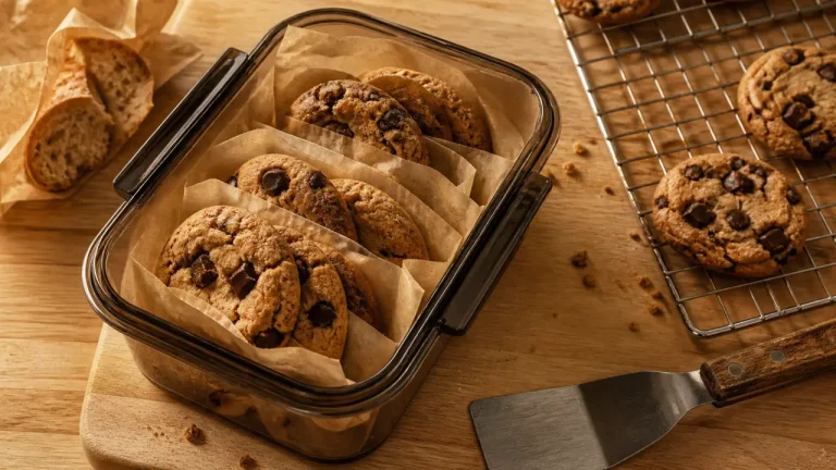 Conservation cookies maison 3 à 5 jours : cookies moelleux en boîte hermétique