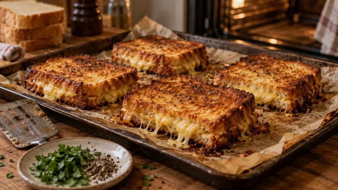 Croque sandwiches : la recette fondante au four, à la poêle ou à l’appareil Croque sandwiches au four, gruyère fondu et bords croustillants
